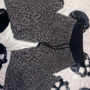 Heavensent Essential Sweats Leopard Print Grayish/brown Sweatpants